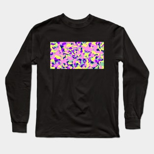 Cyberpunk camouflage Pattern girl Long Sleeve T-Shirt